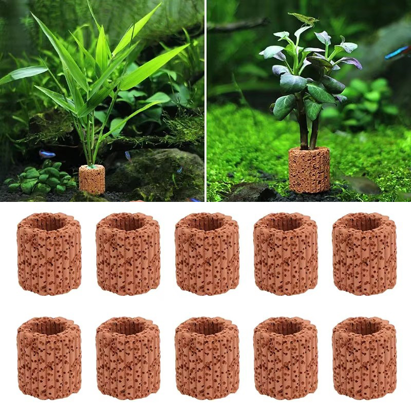 Plant Aquarium Pot - 수족관 풍경을위한 수생 식물 고정 링