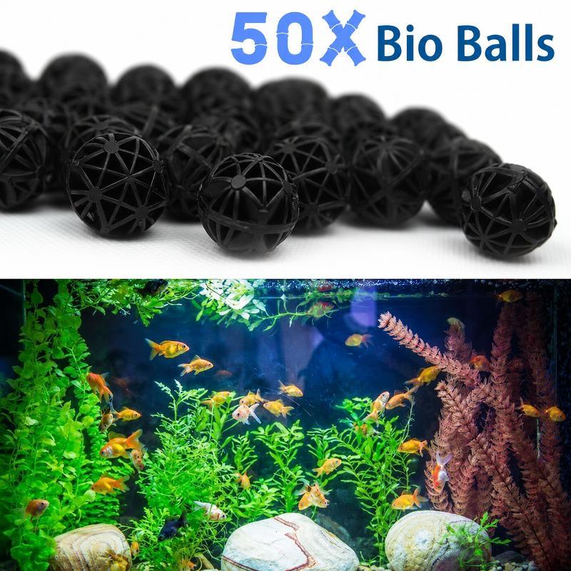 Planted Aquarium Cleaning - 50개 16mm 수족관 바이오 필터 볼