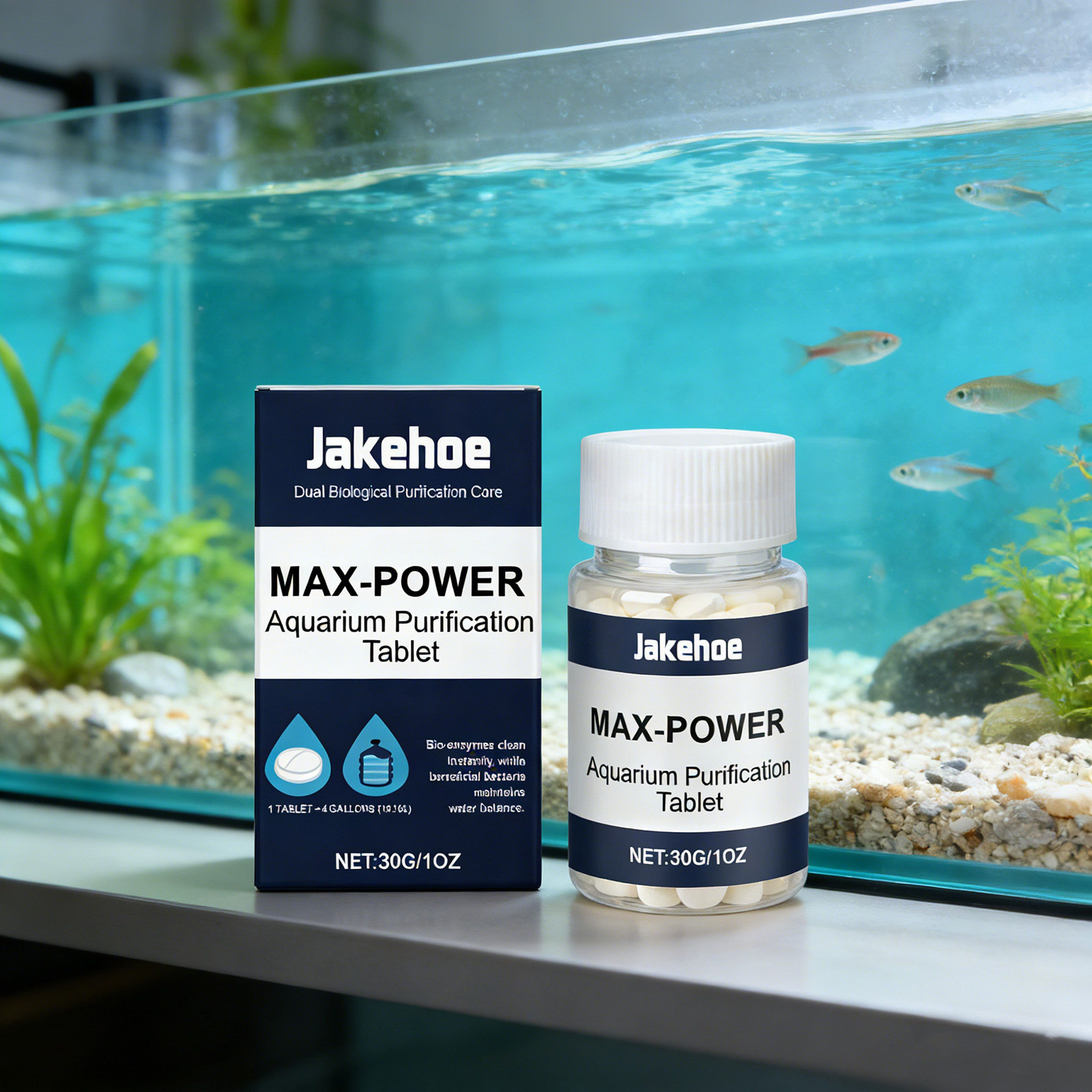 Planted Aquarium Algae Control - 수족관용 조류 제거제, 흐린 녹색 물을