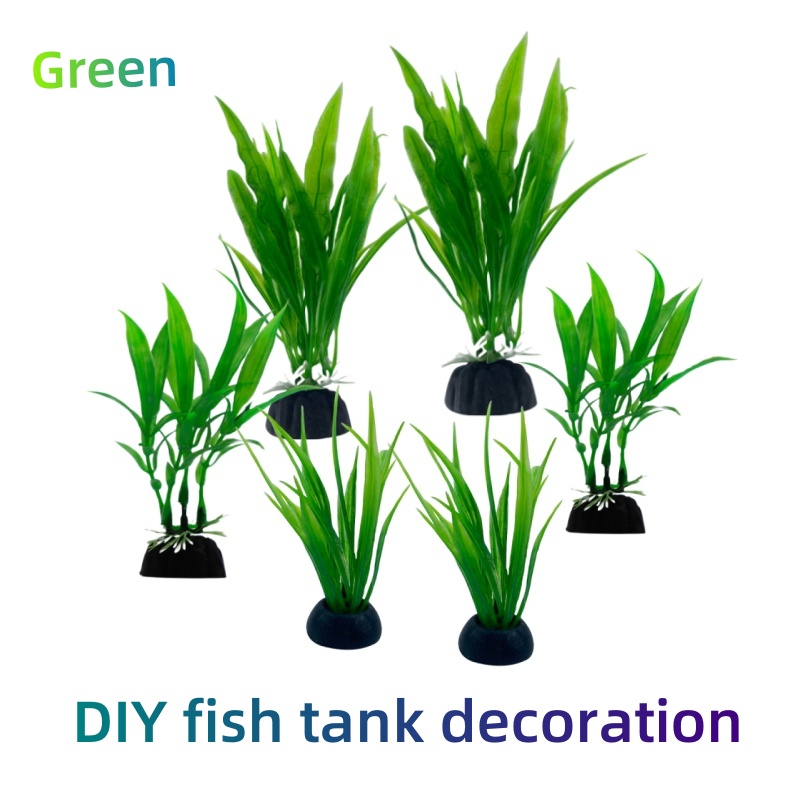 Live Plant Aquarium - 수족관 식물, 녹색 인공 어항 장식,