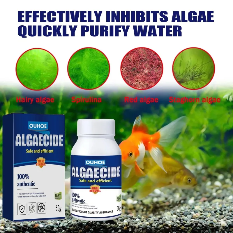 50g 고효율 수족관 연못 조류 및 이끼 제거제, 녹조 - Aquarium Moss 리뷰 및 가격