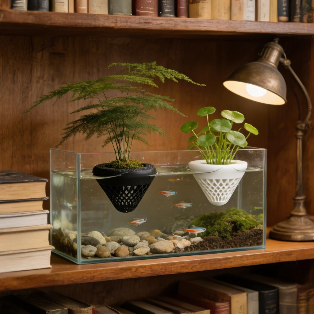 2PCS 플로팅 수족관 식물 홀더, 물고기 탱크용 걸이 - Plant Aquarium Pot 리뷰 및 가격