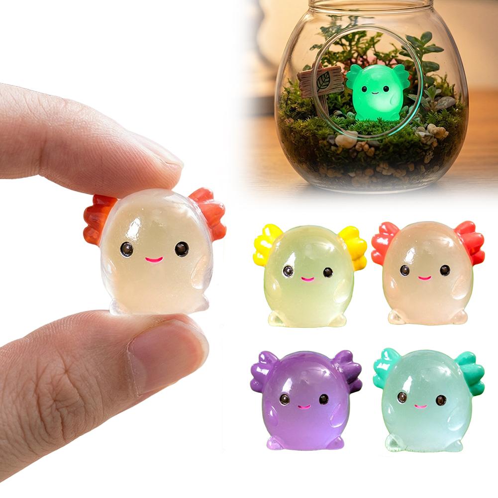 빛나는 아홀로틀 미니어처, 어둠 속에서 빛나는 동물 피 - Aquarium Moss 리뷰 및 가격