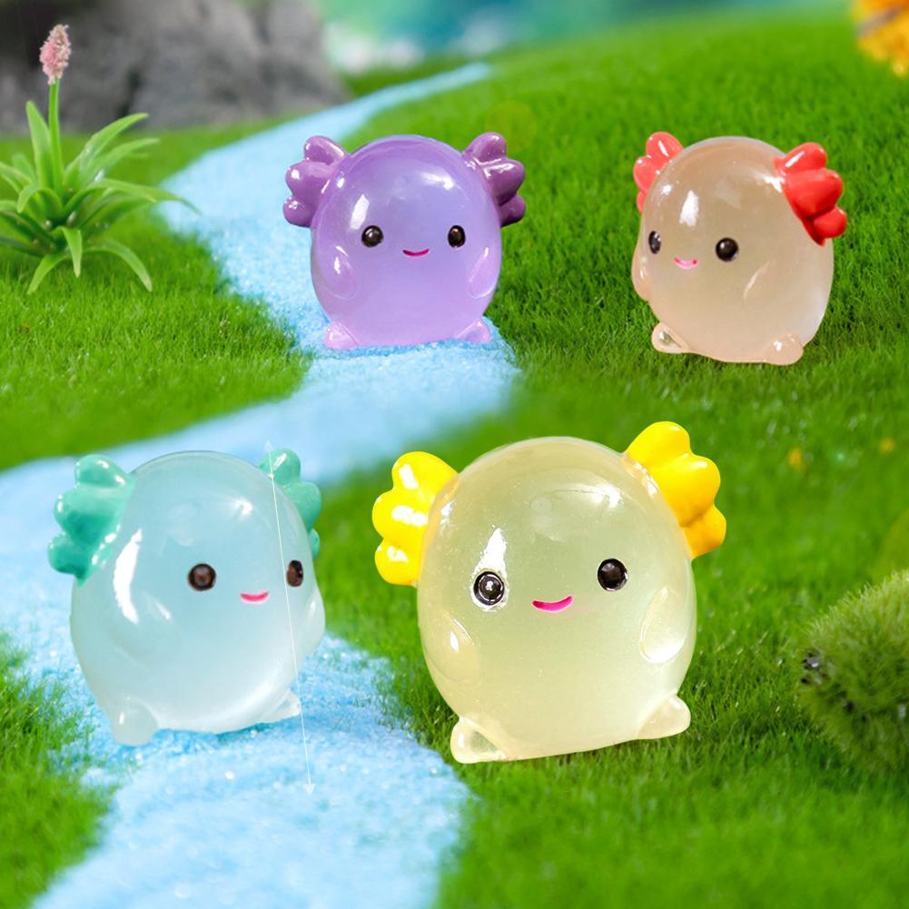 빛나는 아홀로틀 미니어처, 어둠 속에서 빛나는 동물 피 - Aquarium Moss 리뷰 및 가격