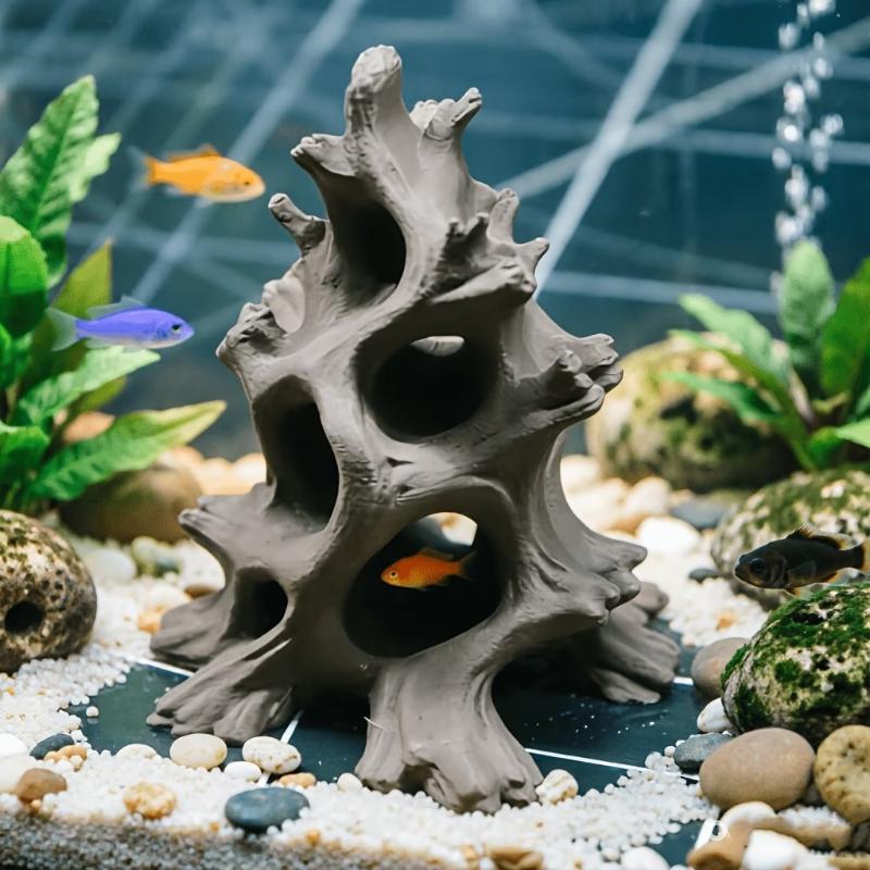 숨겨진 다중 구멍 드리프트우드 물고기 동굴 수족관 장식 - Aquarium Driftwood 리뷰 및 가격