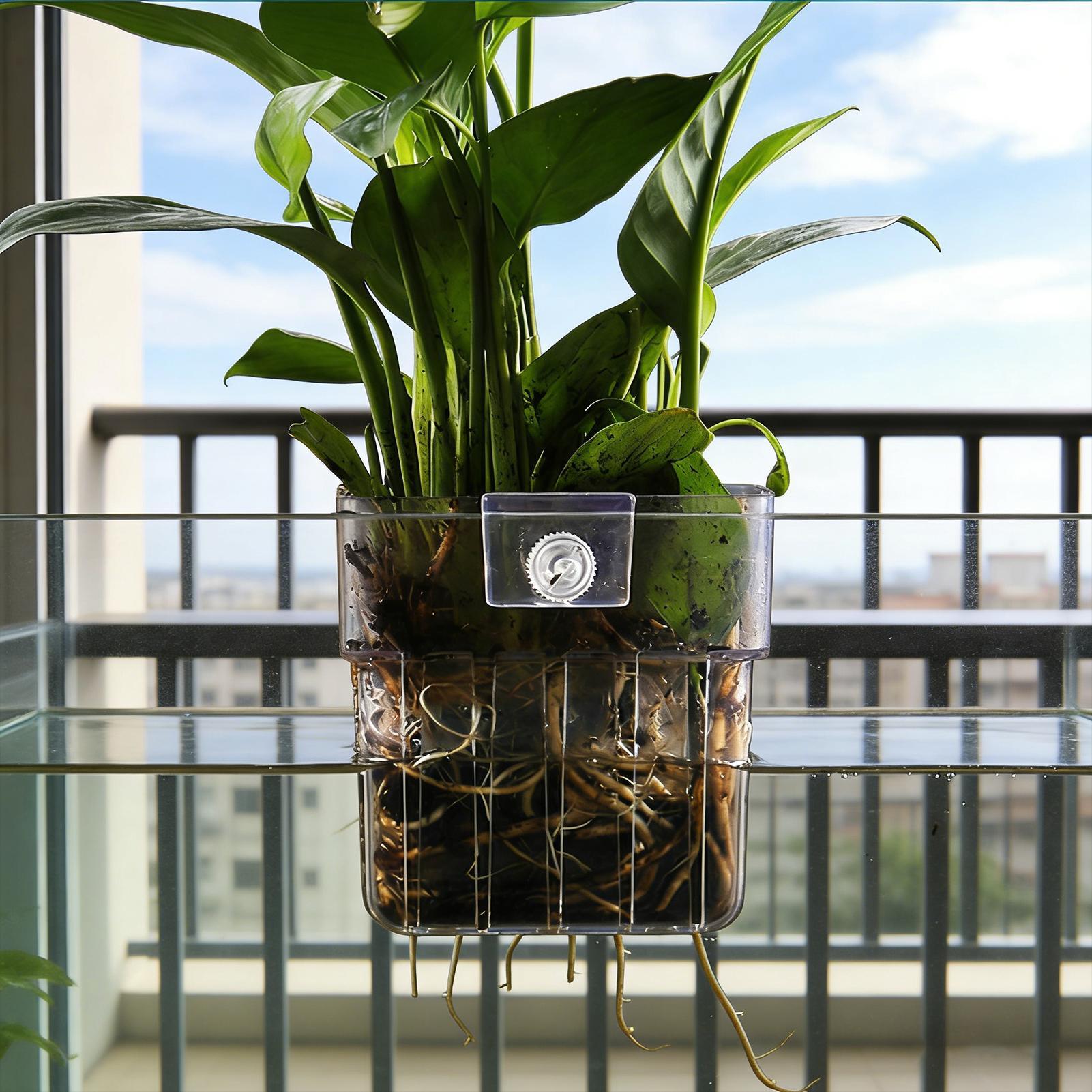 투명한 걸이식 수족관 식물 홀더 화분, 어항 수경재배  - Plant Aquarium Pot 리뷰 및 가격