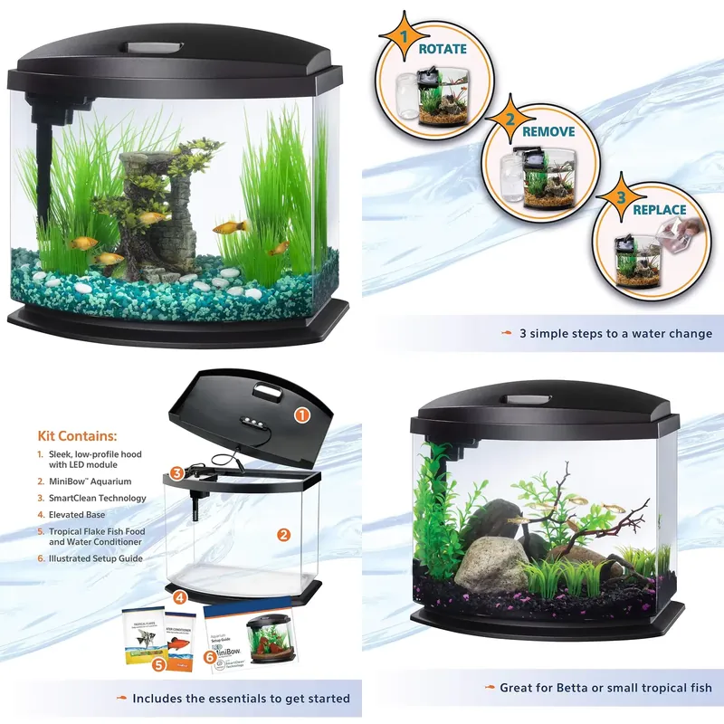맞춤형 유리 아크릴 수족관 수경재배 식물용 투명 베타  - Aquarium Planted Tank Filter 리뷰 및 가격