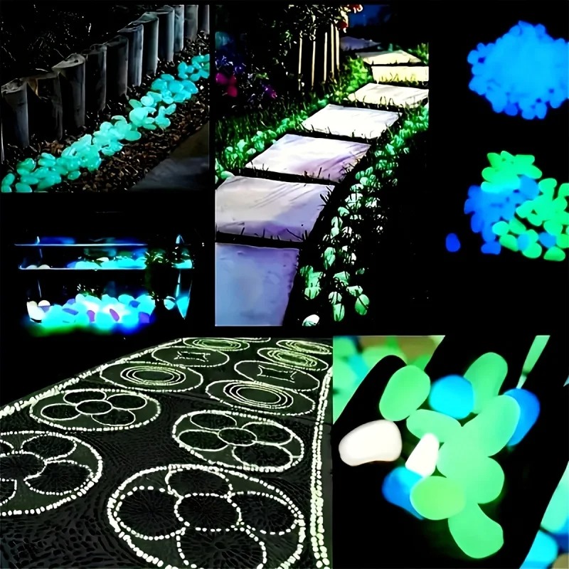 100/300개 야광 자갈, 조경용 레진 발광석, 정원 - Plant Aquarium Pot 리뷰 및 가격