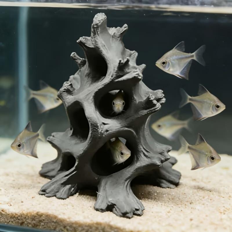 숨겨진 다중 구멍이 있는 천연 드리프트우드 물고기 굴, - Aquarium Plant Substrate 리뷰 및 가격